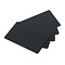 PVC-U card matte black 86x54mm