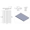 Baguette baking sheet 2mm perforated