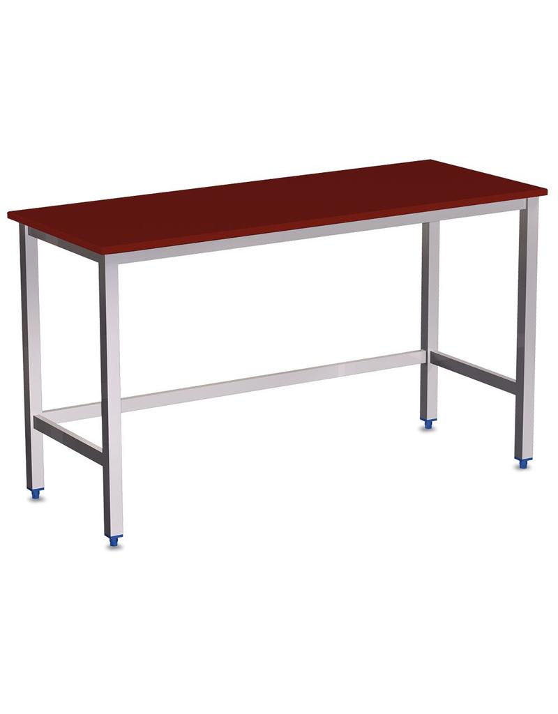 Table with polyethylene sheet without shelf