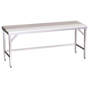 Tafel met half werkblad polyethyleen zonder legbord