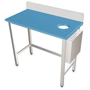 Preparation Table with polyethylene worktop and knife holder