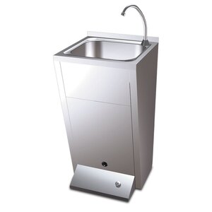 Standard hand basin - with button foot operated