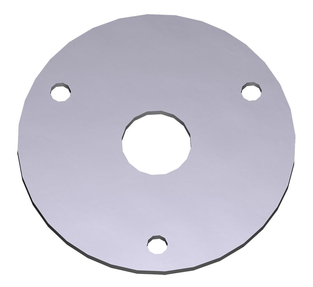 Round plate. Adjustment Plate with Round Cord Seal 84519000.