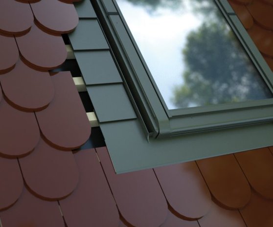 Intura Gutter pieces for flat roofing up to 16 mm (LH)