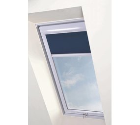 Intura Multi-stop roller blind with white frame | plastic skylights