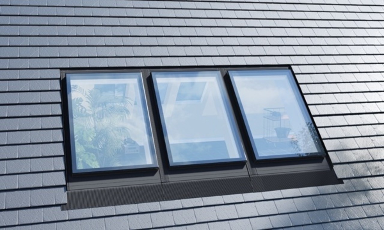 Intura Fixed roof window Intura IGX F1 Reset - with rubber flashing