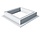 Extra raised frame 15 cm for flat roof windows - Intura PGD