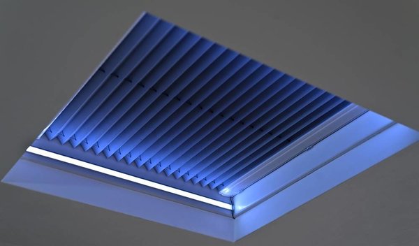 Intura Pleated blind, electrically operated with battery - blackout