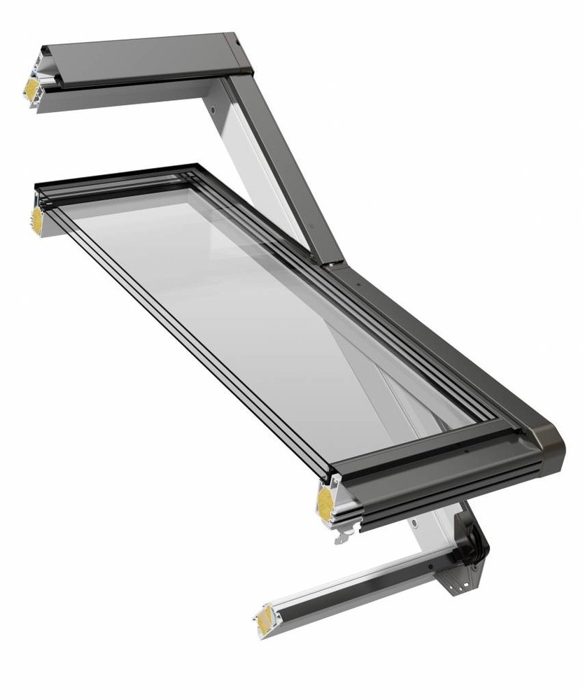 Intura Plastic tilt roof window IGOV N22 - triple glazing - 55x78 cm