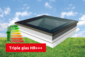 Flat roof window Intura PGX B1 - fixed triple glazing