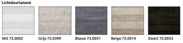 Intura Pleated blind, manually operated - translucent