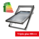 Intura Plastic tilt roof window IGOV N22 66x118cm, triple glazing, ventilation, low maintenance, Uw = 0.86 W/m²K Intura Plastic tilt roof window IGOV N22 66x118cm, triple glazing, ventilation, low maintenance, Uw = 0.86 W/m²K