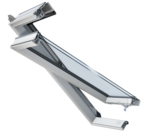 Intura VGOV E2 pvc roof window – low maintenance with double glazing