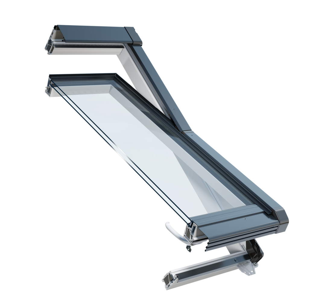Intura VGOV E2 plastic skylight – low maintenance with HR++ glass