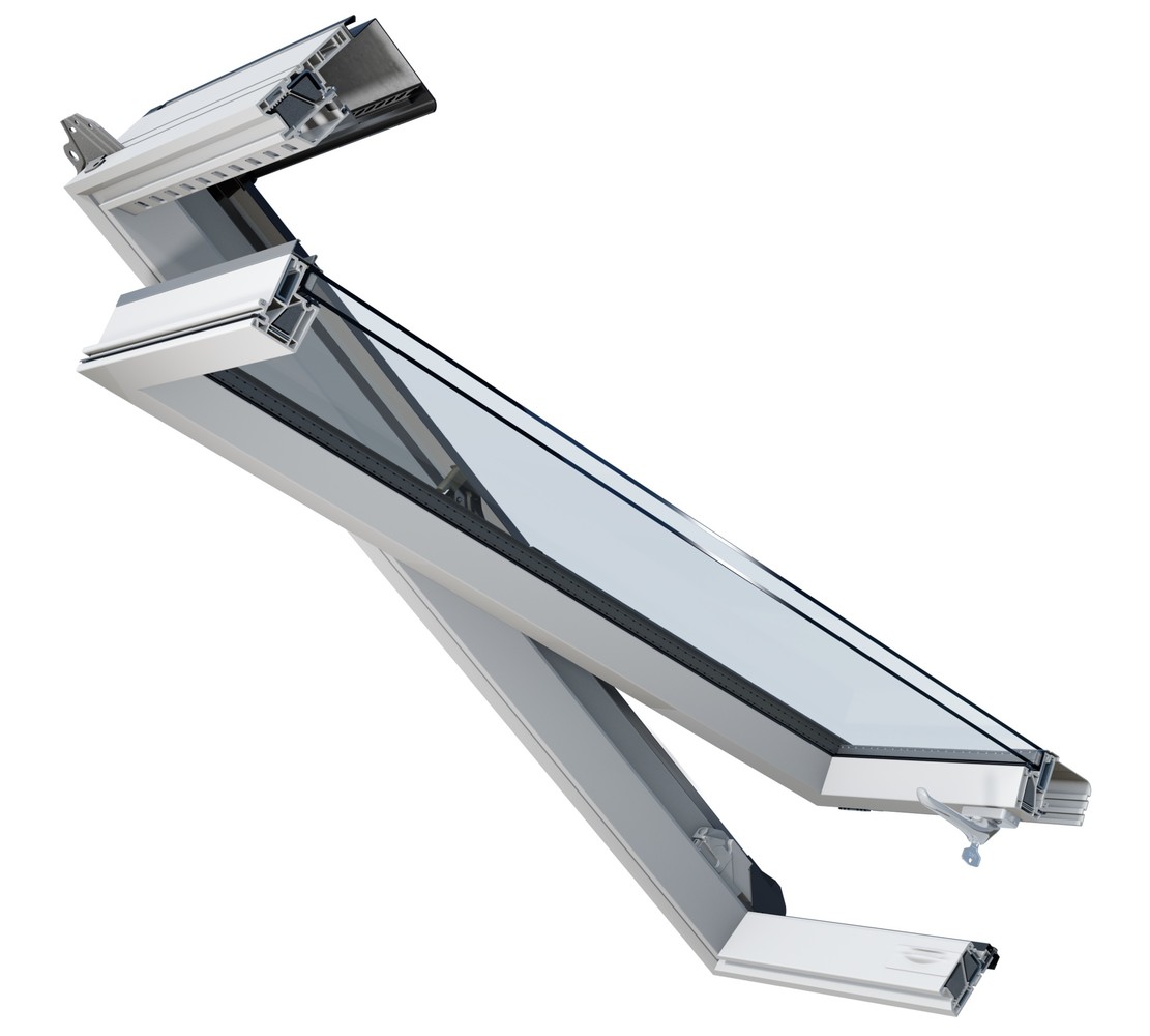 Intura PVC roof window VGOV-E2-78-98 low maintenance with HR++ glass