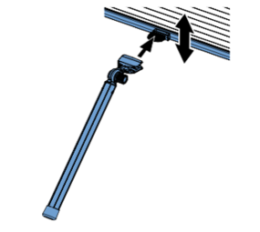 Intura Control rod for pleated blinds PGX series