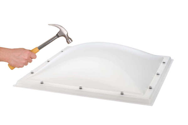 Intura Domelite three-wall impact-resistant polycarbonate OPAAL dome - SUPER DEAL