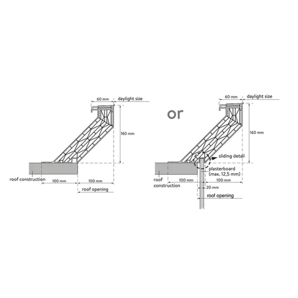 Intura Lichtkoepel PVC-opstand 16/20 Domelite serie Intura Lichtkoepel PVC-opstand 16/20 Domelite serie