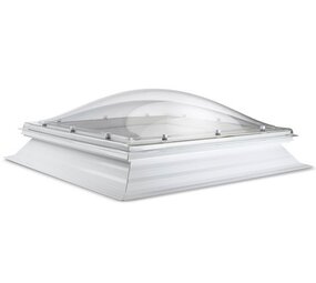 Intura Lichtkoepel met opstand - glashelder DRIEWANDIG acrylaat Intura Lichtkoepel met opstand - glashelder DRIEWANDIG acrylaat