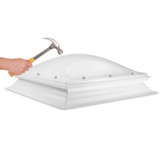 Intura Dome with curb - OPAL impact-resistant DOUBLE-WALLED POLYCARBONATE