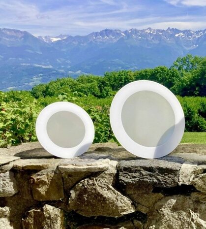 Intura SunTube25 - de lichttunnel voor het platte dak met een diameter van 25cm en kristalglas koepel