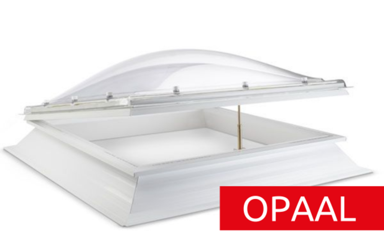 Intura Lichtkoepel Domelite met ventilatie opstand - OPAAL ENKELWANDIG acrylaat  SUPERDEAL Intura Lichtkoepel Domelite met ventilatie opstand - OPAAL ENKELWANDIG acrylaat  SUPERDEAL