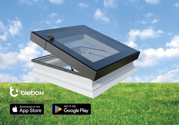 Intura Flat roof window Intura PGC IQ A1 - electrically operated