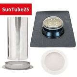 Intura SunTube25 - Light tunnel set for flat roofs with crystal glass dome
