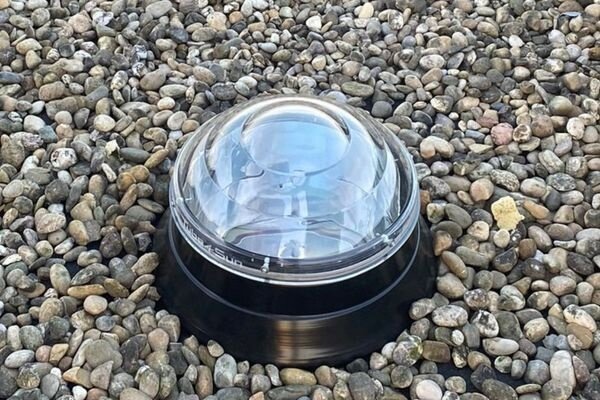 Intura Suntube35 - the light tunnel for flat roofs with a diameter of 35 cm and a crystal glass dome