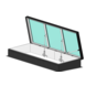 Intura FLH B9 Premium roof exit hatch, electrically operated, 120x360 - triple glazing, sun protection