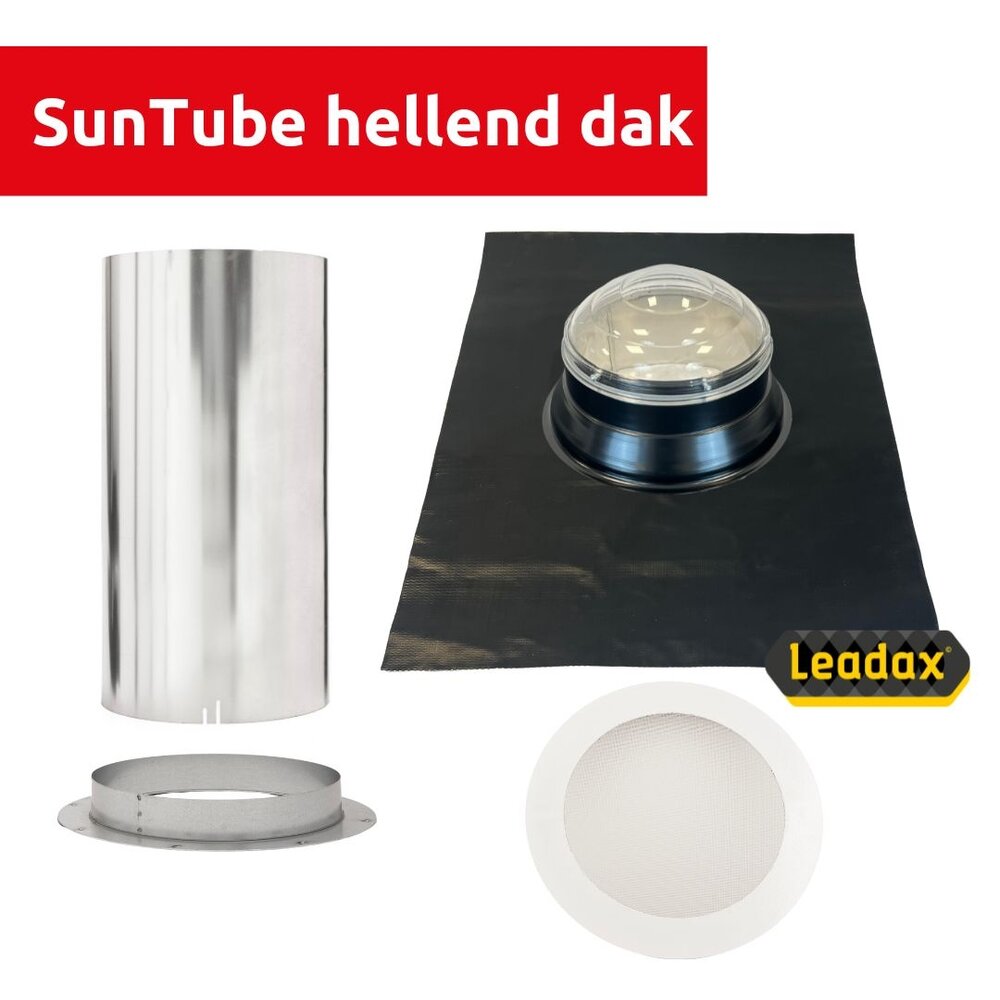 Intura Suntube35 - the light tunnel for pitched roofs with a diameter of 35 cm and a crystal glass dome