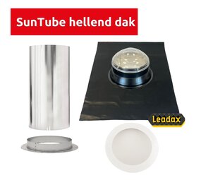 Intura Suntube35 - Light tunnel set for sloping roof with crystal glass dome
