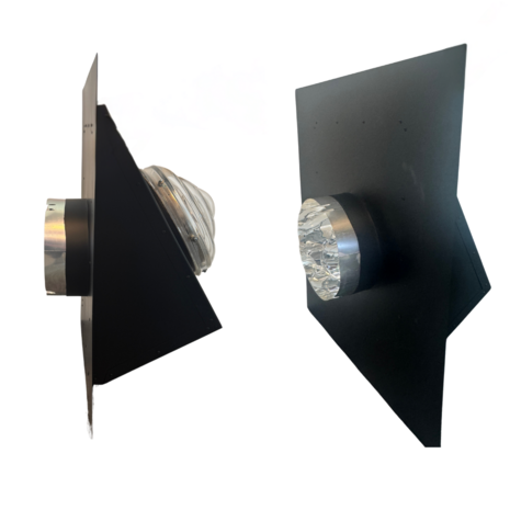 Intura Suntube35 SideLight – the light tunnel for the façade with a diameter of 25 cm and a crystal glass dome