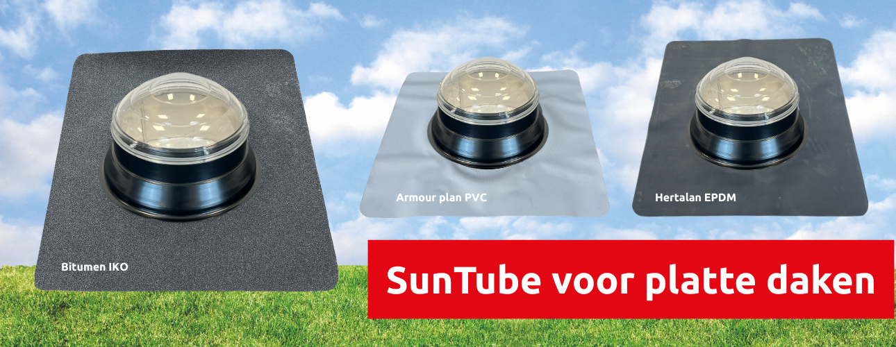 SunTube daglichtbuizen voor platte daken
