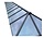 Aluminium rooflight gable roof with wolf ends