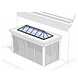 Intura Aluminium rooflight gable roof with wolf ends