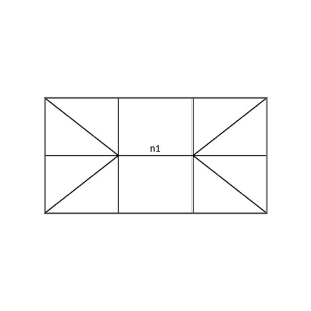 Intura Aluminium lichtstraat zadeldak met wolfseinden