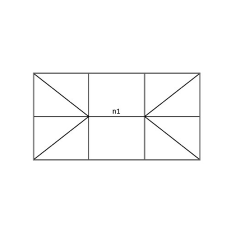 Intura Aluminium lichtstraat zadeldak met wolfseinden