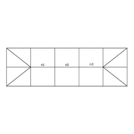 Intura Aluminium rooflight gable roof with wolf ends