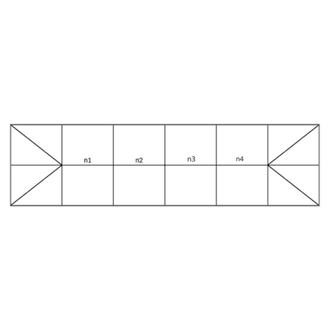 Intura Aluminium rooflight gable roof with wolf ends
