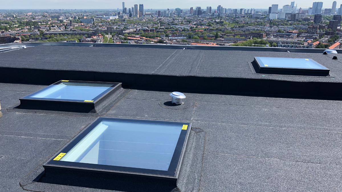 A flat roof window with safety glass is a smart choice A flat roof window with safety glass is a smart choice
