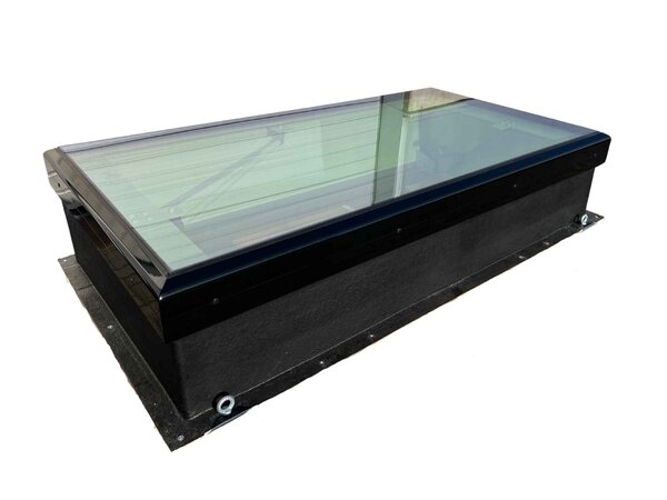 Intura FLH B9 Premium roof exit hatch, electrically operated, 100x200 - triple glazing, sun protection - Copy