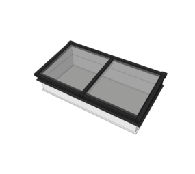 Intura Lessenaar rooflight – 200x100 – 2 glass panels Intura Lessenaar rooflight – 200x100 – 2 glass panels