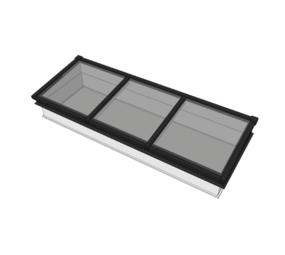 Intura Lessenaar rooflight – 100x300 – 3 glass panels Intura Lessenaar rooflight – 100x300 – 3 glass panels