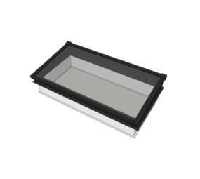 Intura Lessenaar rooflight – 200x100 – 1 glass panel Intura Lessenaar rooflight – 200x100 – 1 glass panel