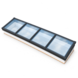 Intura Lichtstraat Lessenaar - 100x400 - 4 glasvlakken dubbel glas zonwerend