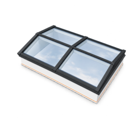 Intura Lichtstraat Zadeldak - 125x200 - 4 glasvlakken Intura Lichtstraat Zadeldak - 125x200 - 4 glasvlakken
