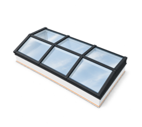 Intura Lichtstraat Zadeldak - 150x300 - 6 glasvlakken Intura Lichtstraat Zadeldak - 150x300 - 6 glasvlakken