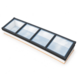 Intura Mono-pitch rooflight – 100x400 – 4 double-glazed panes with solar control glass