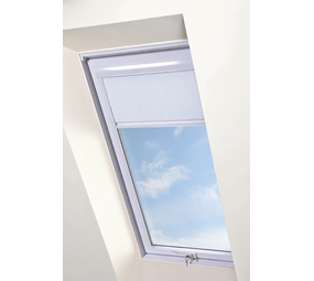 Intura Multi-stop roller blind with white frame | plastic skylights Intura Multi-stop roller blind with white frame | plastic skylights